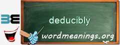 WordMeaning blackboard for deducibly